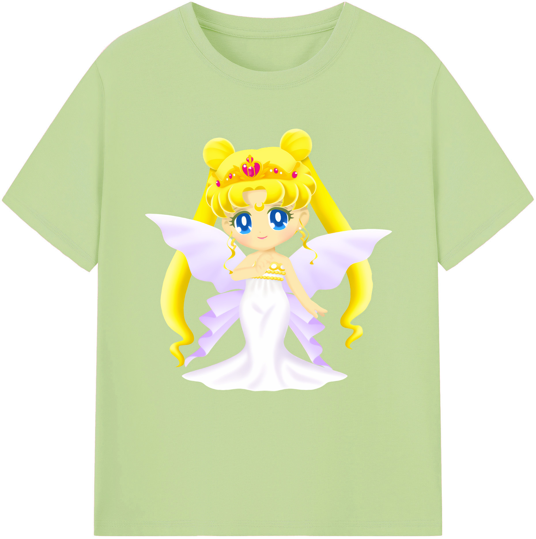 （画像用） 美少女戦士セーラームーン 愛野 美奈子 あいの みなこ Sailor Moon Aino Minako 綿100％半袖Tシャツ（フロントプリント）